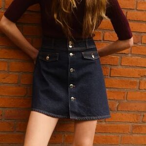 H&M denim mini skirt